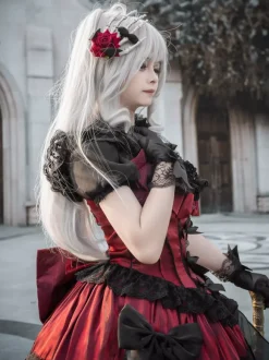 Coiffure Steampunk Accessoires Lolita Fleurs Noires Gothique