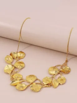Collier en forme de feuille pour femme 2026