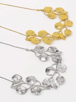 Collier en forme de feuille pour femme 2026