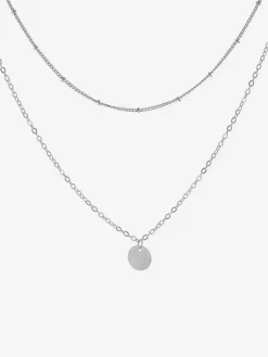 Collier en métal chaîne superposée accessoire bijoux pour femmes adultes