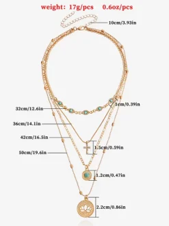 Collier Métal Vacances Adulte Accessoire Yeux Femme Bijoux