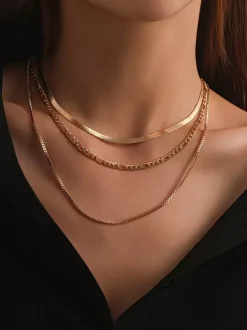Collier multicouche Hip Hop chaîne brillante cadeau pour vêtements