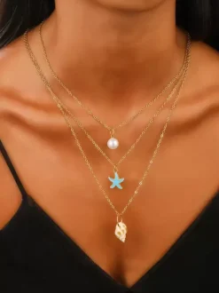 Collier Perle Plage Bijoux Femme Adulte