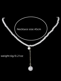 Colliers de mariage Collier de mariage en or blanc