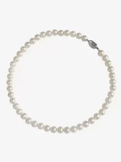 Colliers de mariage Ivoire Chaîne à billes rondes brillantes ivoire 16 pouces sous le collier de mariage