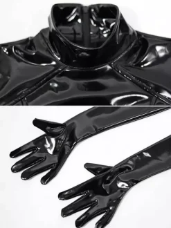 Combinaison en cuir verni Zentail pour femme en latex et ammoniaque