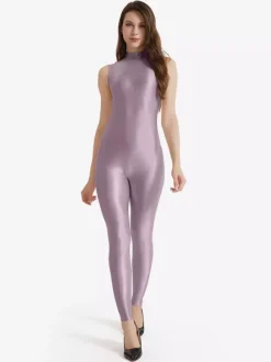 Combinaison Zentai pour femme Cameo Pink Combinaison Catsuit en Lycra Spandex extensible et sexy