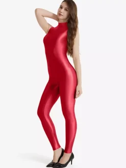 Combinaison Zentai pour femme Cameo Pink Combinaison Catsuit en Lycra Spandex extensible et sexy