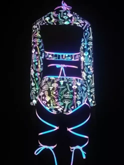Combinaison imprimée pour Halloween déguisement de cosplay combinaison moulante Zentai pour les fêtes d'Halloween