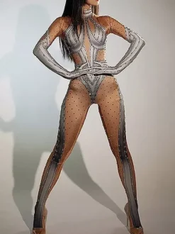 Combinaison imprimée Zentai pour costume de cosplay d'Halloween en polyester style catsuit Zentai