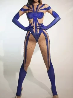 Combinaison imprimée Zentai pour costume de cosplay d'Halloween en polyester style catsuit Zentai