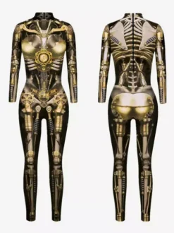 Combinaison néon déguisement impression numérique 3D combinaison phosphorescente UV style Zentai costume de cosplay d'Halloween en polyester.