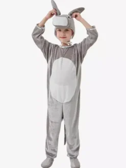 Combinaison pyjama Kigurumi Animal Halloween Enfant Polyester Chapeau Combinaison
