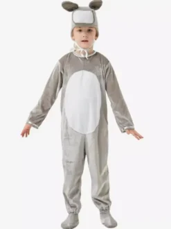 Combinaison pyjama Kigurumi Animal Halloween Enfant Polyester Chapeau Combinaison