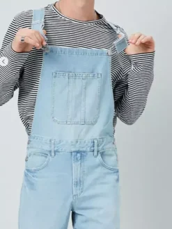 Combinaisons en jean pour hommes salopettes jeans de travail pantalons cargo
