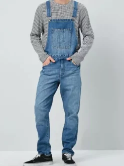 Combinaisons en jean pour hommes salopettes jeans de travail pantalons cargo