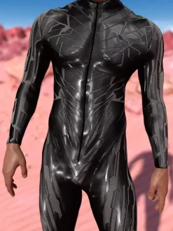 Combinaisons Zentai à motifs Combinaison mécanique Steampunk noire Combinaison intégrale Cyberpunk imprimée en 3D