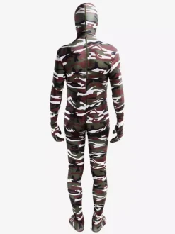 Combinaisons zentai camouflage Vêtement de zentai enveloppé unisexe en lycra spandex multicolore camouflage Halloween