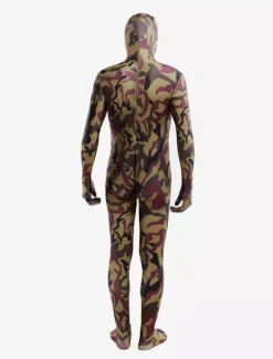 Combinaisons zentai camouflage Costume beau de zentai enveloppé unisexe en lycra spandex multicolore camouflage Déguisements Halloween