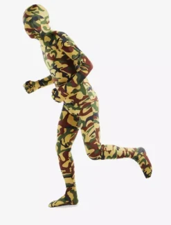 Combinaisons zentai camouflage Toussaint Cosplay Costume de zentai enveloppé moderne unisexe en lycra spandex multicolore camouflage Halloween