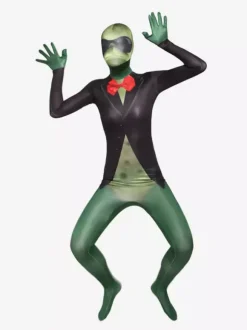 Combinaisons zentai monstre Halloween Costume de grenouille zentai pour adultes sexy vert lycra élasthanne blocs de couleurs animaux costumes complets pour le corps