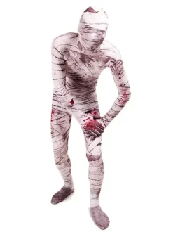 Combinaisons zentai monstre Halloween Costume Zentai pour maman blanche  Body complet en Lycra et spandex