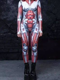 Combinaisons zentai motifs Halloween Costumes de cosplay combinaison de fête d'Halloween combinaisons de carnaval pour femme vêtements de corps zentai costume de zèbre rose