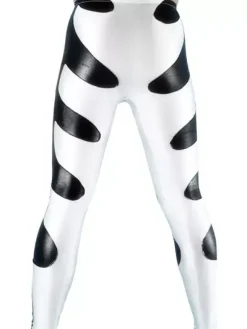 Combinaisons zentai motifs Costume de zentai multicolore de pantalons métallisé brillant Déguisements Halloween