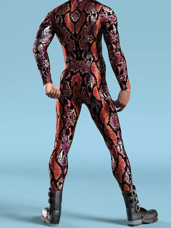 Combinaisons zentai motifs Halloween Combinaison Cyberpunk armure mécanique cool costume de cosplay Halloween pour hommes et femmes
