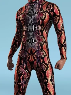 Combinaisons zentai motifs Halloween Combinaison Cyberpunk armure mécanique cool costume de cosplay Halloween pour hommes et femmes