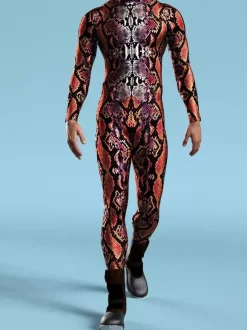 Combinaisons zentai motifs Halloween Combinaison Cyberpunk armure mécanique cool costume de cosplay Halloween pour hommes et femmes