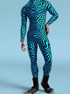 Combinaisons zentai motifs Halloween Combinaison mécanique Cyber Armor combinaison Cosplay Punk costume Steampunk fête d'Halloween spectacles costume Zentai cool pour hommes