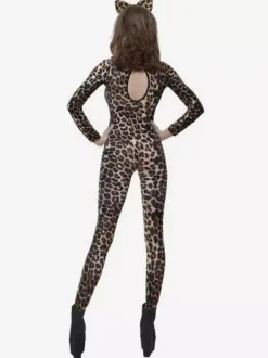 Combinaisons zentai animales Halloween Combinaison zentai sexy à imprimé léopard pour femme