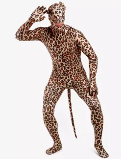 Combinaisons zentai animales Zentai Animal En Lycra Spandex à Motif Léopard Déguisements Halloween