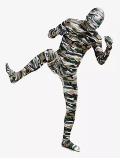 Combinaisons zentai camouflage Toussaint Cosplay Costume de zentaï enveloppé excellent unisexe en lycra spandex multicolore camouflage Halloween