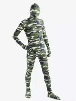 Combinaisons zentai camouflage Costume populaire de zentai enveloppé unisexe en lycra spandex multicolore camouflage Halloween