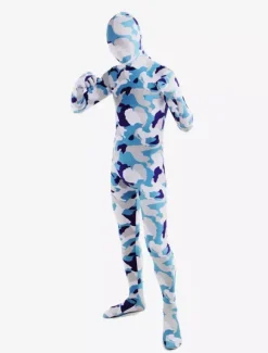 Combinaisons zentai camouflage Costume confortable de zentai enveloppé unisexe en lycra spandex multicolore camouflage Halloween