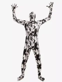 Combinaisons zentai camouflage Costume moderne de zentai enveloppé unisexe en lycra spandex multicolore camouflage Déguisements Halloween