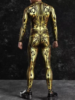 Combinaisons Zentai à motifs Combinaison Steampunk Mech Combinaison moulante imprimée en 3D