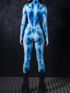 Combinaisons zentai motifs Halloween Combinaison zentai pour femme style punk hyun couleur