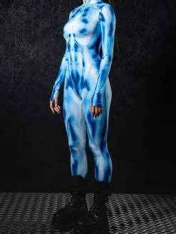 Combinaisons zentai motifs Halloween Combinaison zentai pour femme style punk hyun couleur