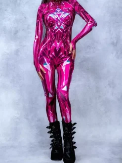 Combinaisons zentai motifs Halloween Combinaison zentai pour femme style punk hyun couleur