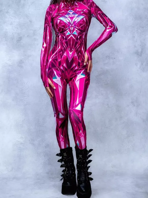 Combinaisons zentai motifs Halloween Combinaison zentai pour femme style punk hyun couleur