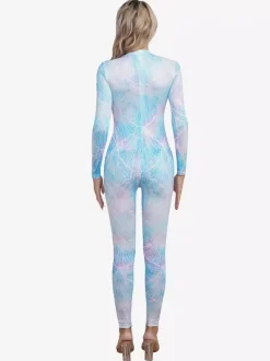 Combinaisons zentai motifs Halloween Combinaison sexy pour femme en lycra et élasthanne à imprimé écailles de poisson