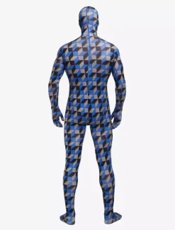 Combinaisons zentai motifs Toussaint Cosplay Costume de zentai beau multicolore écossais en lycra spandex enveloppé Déguisements Halloween