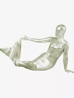 Combinaisons zentai sirène zentaï sirène métallisé brillant noir Déguisements Halloween Toussaint Cosplay Costume
