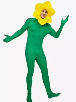 Combinaison tournesol pour adulte déguisement amusant pour Halloween et carnaval