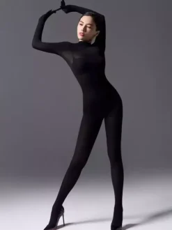 Combinaison Zentai en velours de soie pour femme collants en velours 6 options de couleurs combinaison extensible en peluche