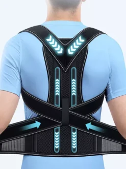 Correcteur De Posture Redresseur De Dos Réglable Support Dorsal Soutien Du Dos Adulte