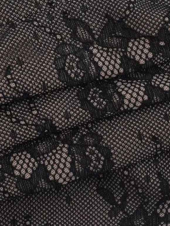 Corset en dentelle florale pour femme - Bustier noir d'inspiration gothique - Tenue de soirée estivale 2026